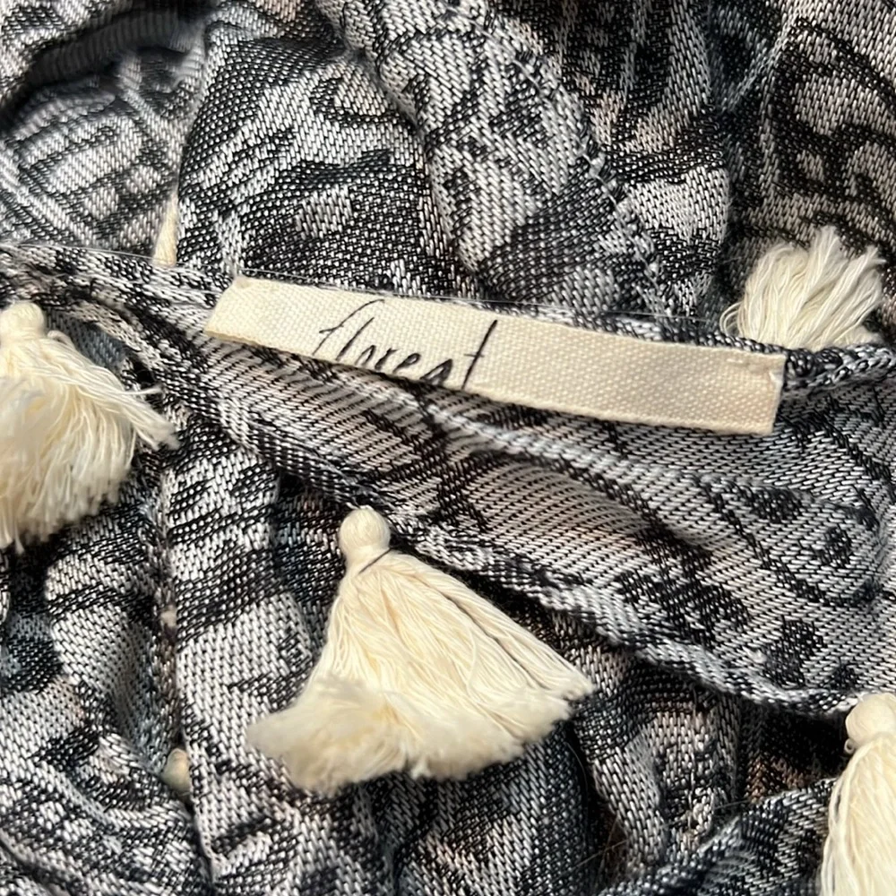 Anthropologie Floreat Tassel Scarf